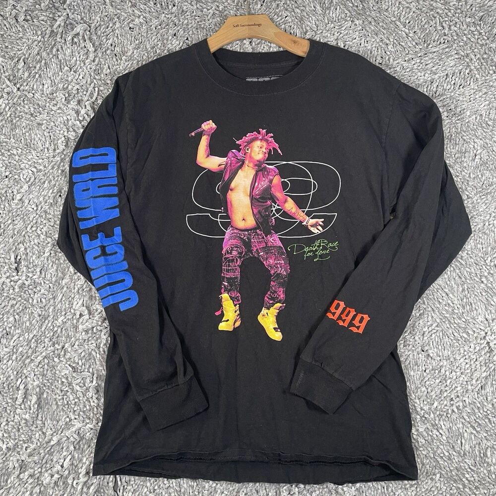 Juice World Death Race For Love T-Shirt Men’s Medium Authentic Long Sleeve 999